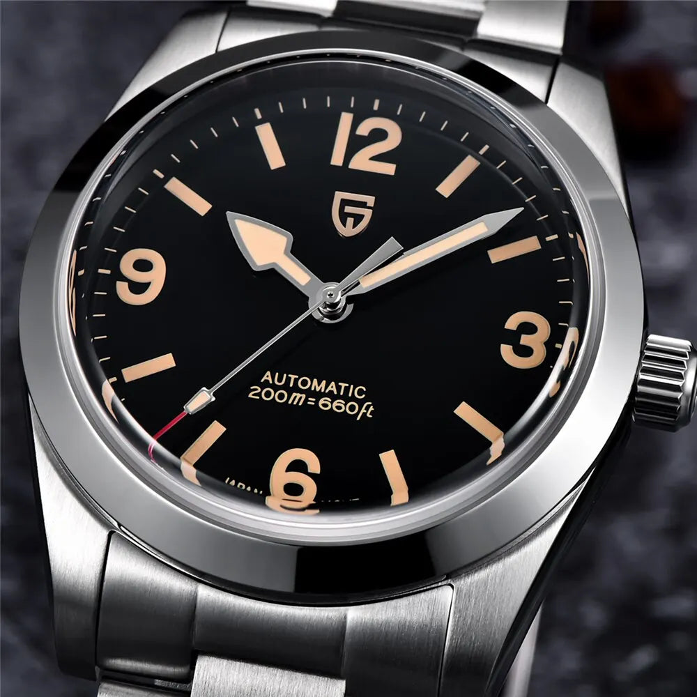 PAGANI DESIGN 2026 New 36MM Men Automatic Mechanical Watches Sapphire Stainless Steel AR Coating 20Bar Clock Watch for
