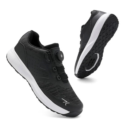 Cycling Shoes Men Cleats Shoes Flat Pedal MTB Bicycle Shoes Speed Cycling Sneakers Indoor Mountain Bike Shoes Racing Lock SPD Shoes