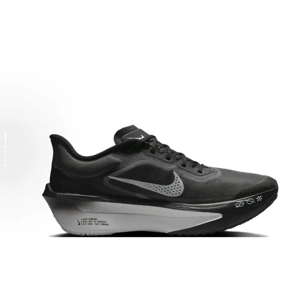 Nike Zoom Fly 6 Bekväma låga, halkfria och slitstarka löparskor för män, svart/grå FN8454-001