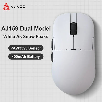 Mouse gaming Ajazz AJ159 PRO/APEX 8000Hz Rebound Rate Paw3950 con schermo a colori, supporto magnetico AJ159P per ufficio e gaming