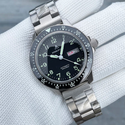 STEELFLIER Official SF787 Dive Luxury Wristwatches Double Calendar NH36 Movement Super Luminous 200M Waterproof Mechanical Watch