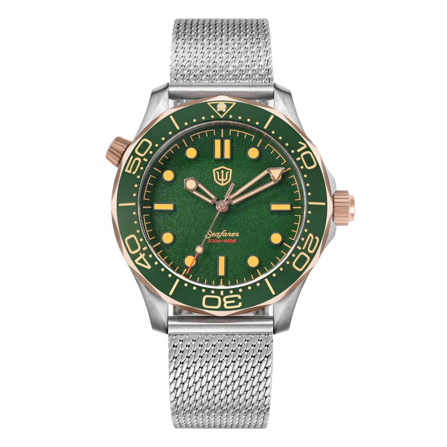 Watchdives 42mm Titanium Dive Watch NTTD VH31 Sweep Second Quartz Movement 200m Waterproof Super Luminous Men Watches