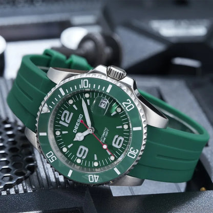 DEESIO Men's Automatic Mechanical Watch Stainless Steel Luminous Date Sports Casual Luxury Watch Gift for Men Sapphire Crystal