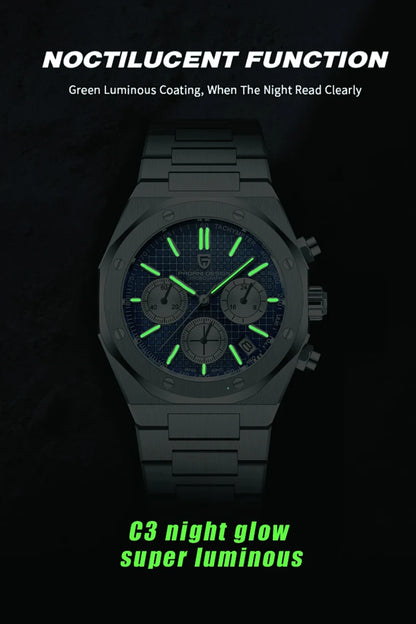 Pagani Design 2026 New VK63 Men's Business Quartz Watch Sapphire Stainless Steel 20Bar Waterproof Sports Chronometer Code Watch