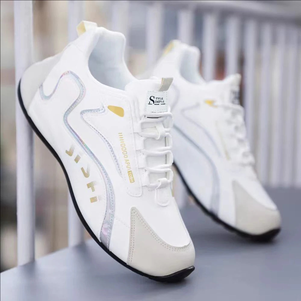 Men's Shoes with Waterproof and Anti-Slip Leather Surface, High-End Travel Shoes, Trendy and Versatile, Autumn Men's Sports and