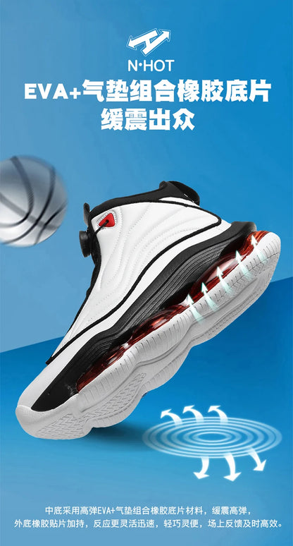 Men's Basketball Shoes Breathable Cushioning Non-Slip Running Gym Training Athletic Sneakers for Women