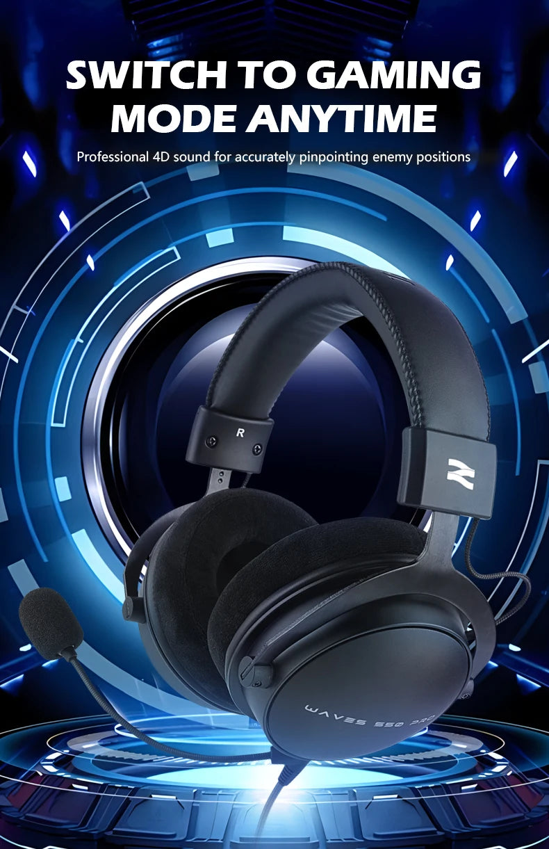 Auriculares de estudio TALOMEN W550x – Auriculares profesionales de monitorización para DJ, circumaurales y con cable, con transductores de 50mm y cable desmontable