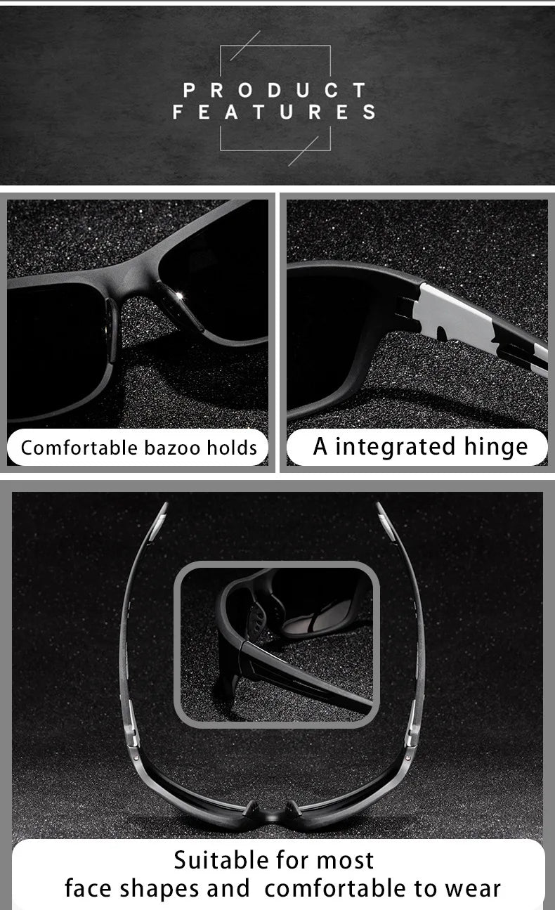 Polarized Fishing Sunglasses Men Women Driving Shades Sun Glasses Outdoor Hiking Cycling Traveling Eyewear UV400 Protection