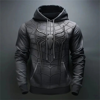 Spider Pattern Men's Fashion Hoodies Long Sleeve Autumn Winter 3D Print Street Hip Hop Sweatshirts 6XL Plus Size Casual Hoodies, Produit gaming premium Fraquane