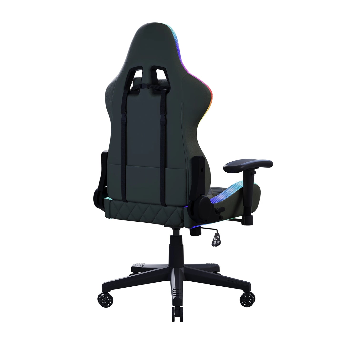 Gaming Chair with Massage Function, Adjustable backrest,Computer Chair,with ambient light,Lumbar Cushion, Pillow,150 KG