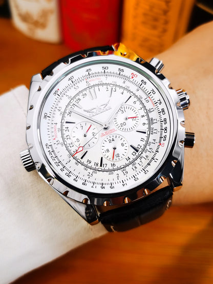 JARAGAR 212 Reloj mecánico automático para hombre, de estilo moderno y ejecutivo, de lujo, con calendario semanal, reloj para hombre, regalo premium, Reloj Hombre