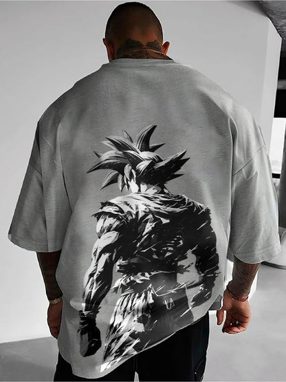 2026 New Summer Dragon Ball 40th Anniversary Son Goku 100% Cotton Anime Printed T-shirt Extra Size Casual Streetwear Unisex Y2K