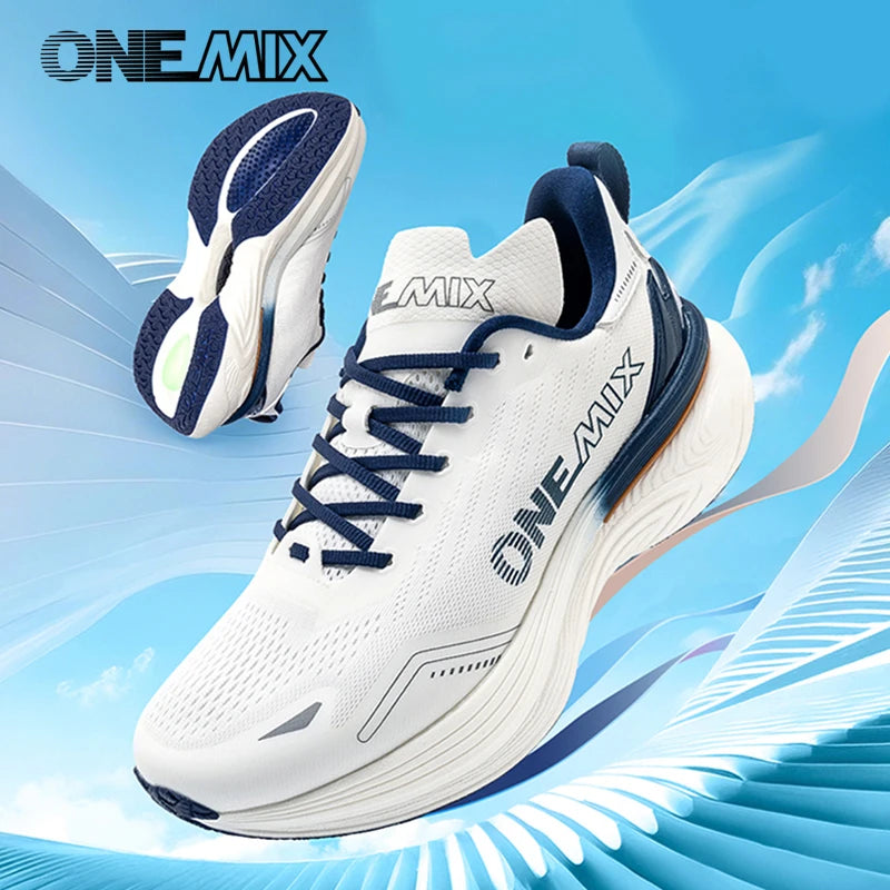 ONEMIX 2026 Jogging Running Shoes, Unisex Lightweight Sneakers, Road Wear-Resistant Fashion Sports Fitness Shoes