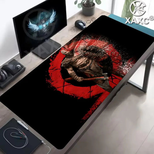 Mouse Pad God of War Xxl XAXCGaming Accessories Keyboard Computer Carpet Game Desk Mat Pc Large Gamer Cabinet Table Mats