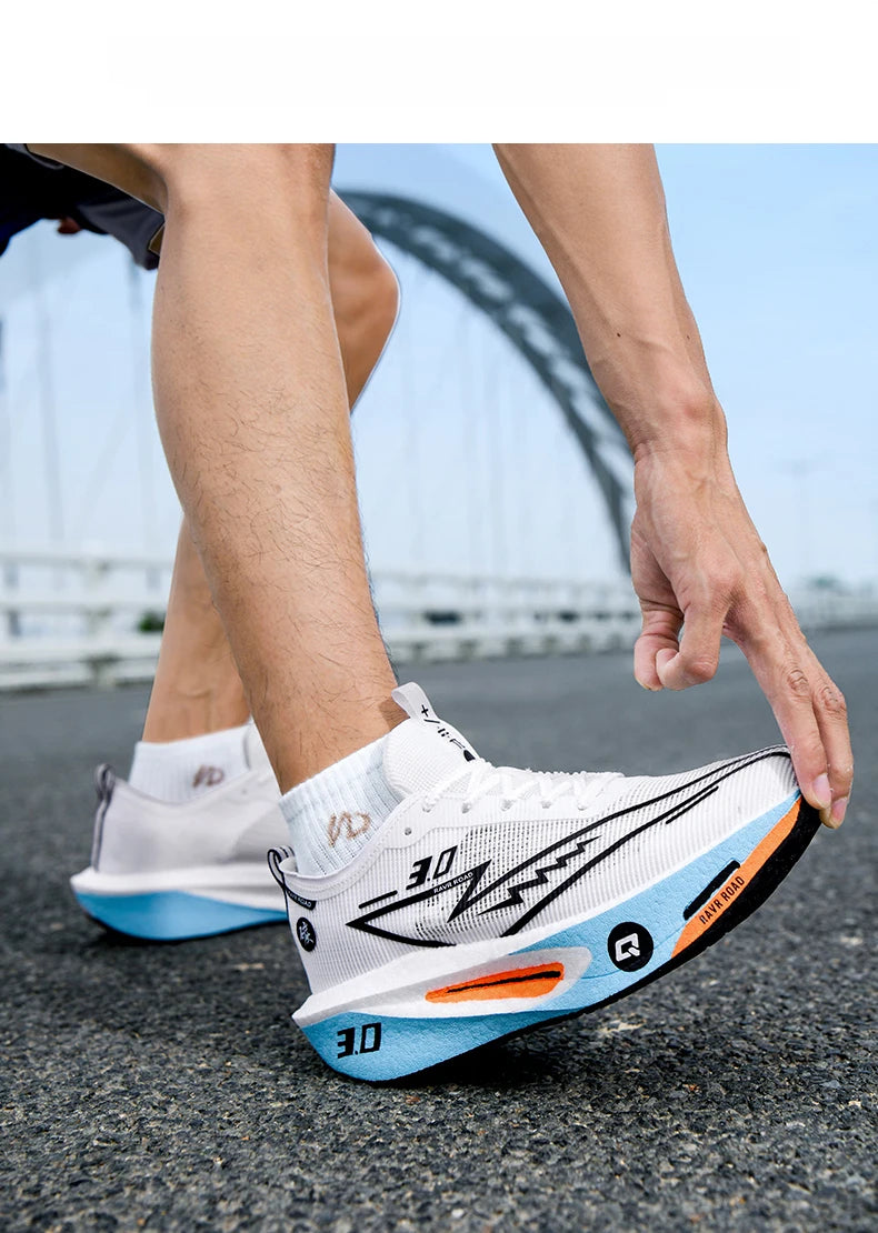 Sneakers da uomo in mesh comfort, scarpe da tennis 2025, running da uomo con piastra in carbonio 3.0, ammortizzazione per sport, allenamento e jogging