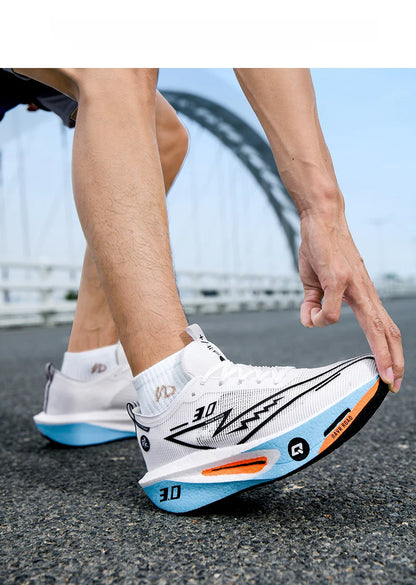 Sneakers da uomo in mesh comfort, scarpe da tennis 2025, running da uomo con piastra in carbonio 3.0, ammortizzazione per sport, allenamento e jogging