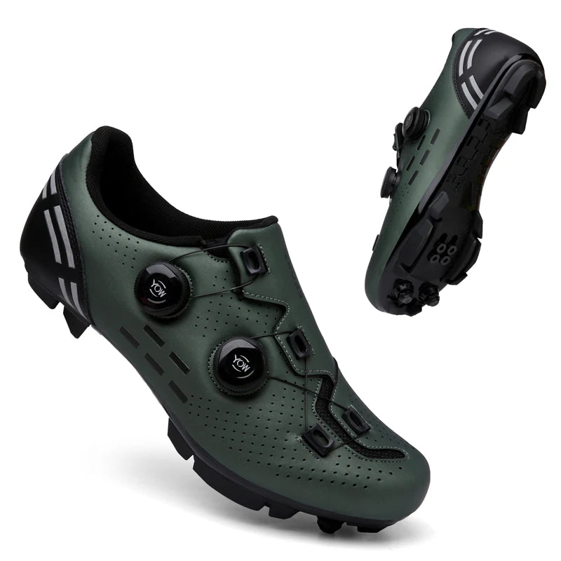 Sapatos de Ciclismo de Alta Qualidade para Homem SPD Autoencaixe Estrada Bicicleta Desporto Sapatos de Ciclismo MTB de Montanha Antiderrapantes para Mulher 36-47