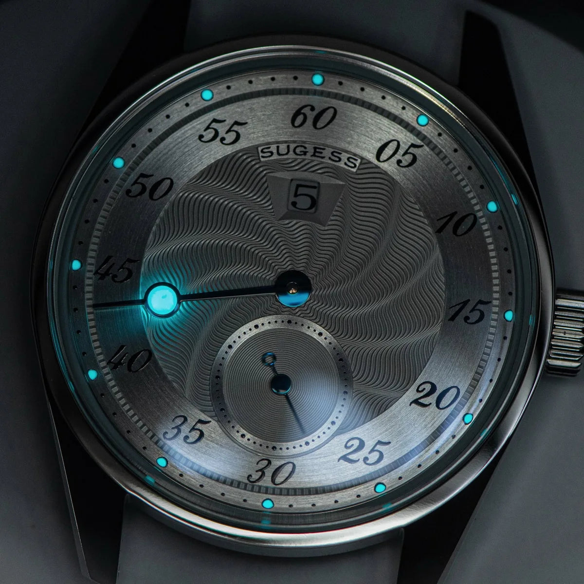 Sugess Watch of Men Automatic Mechanical Wristwatches ST1721 Movement Luminous Simple Fashion Clock Waterproof Glass S451 New