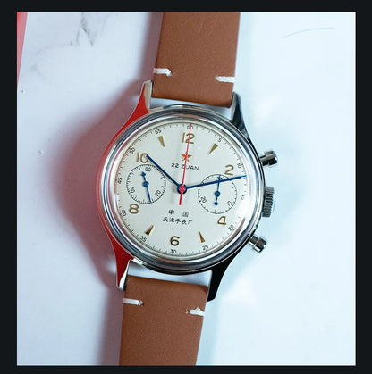 Seagull 1963 International Edition Orologio Meccanico da Uomo da Pilota ST1901 Cronografo Retrò da Polso Aviazione Air Force Nuovo