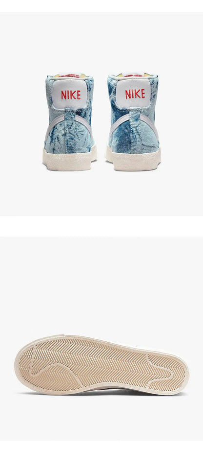 Nike Produto Genuíno Blazer Mid '77 Sapatilhas de Skate Retro Cano Alto para Mulher DV2182-900