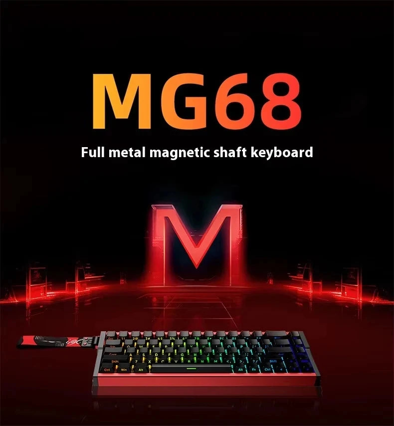 IROK MG68 Ace MG68 Plus MG68 Pro MG68 MAX mini Aluminum Magnetic Gaming Mechanical Keyboard 60% Rapid Trigger Gamer Keyboard
