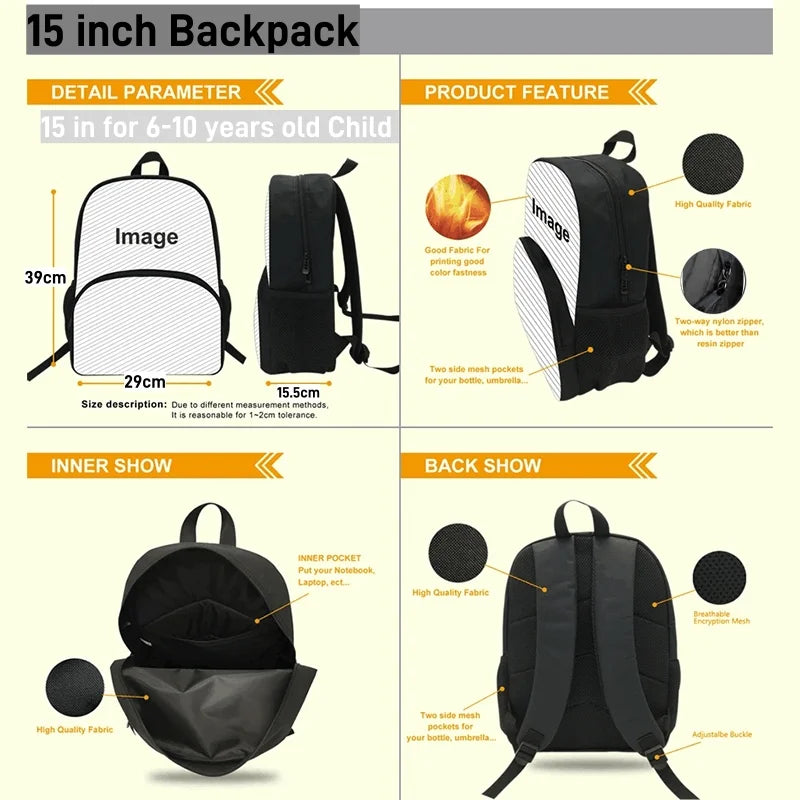 Hot Game Child Backpacks Lunch Bag Pencil Case Pupil Large Capacity School Bags Design-Fortnite For Boy Girl Best Gift
