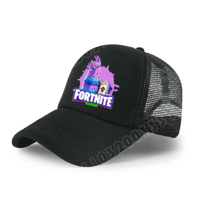 Fortnite Baseball Cap Cartoon Game Printed Hat Kids Summer Breathable Mesh Hat Adjustable Peaked Cap Children’s Birthday Gift
