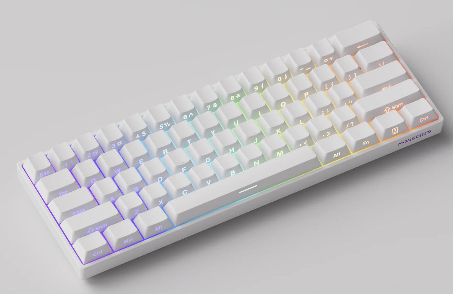 Tastiera meccanica Akko MonsGeek FUN60 con switch magnetici, 60%, tastiera gaming Rapid Trigger 0.01mm, 8K, ARGB, HE/TMR, custom