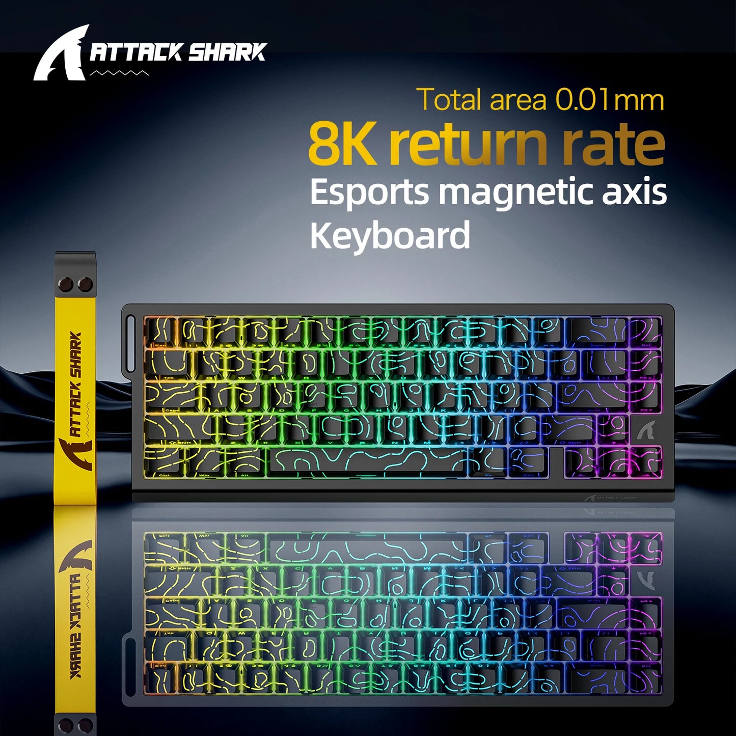 ATTACK SHARK X68HE Magnetic Switch Gaming Keyboard 8KHz Rapid Trigger Mechanical Keyboard | FREEWOLF F68/F68 Pro Wired & Wireless Magnetic Gaming Keyboard