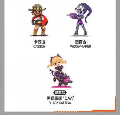 POP MART Overwatch Play of The Game Series Caixa Mistério Original Blind Box Surpresa Figuras de Ação Anime Adoráveis Ornamentos Figurinhas