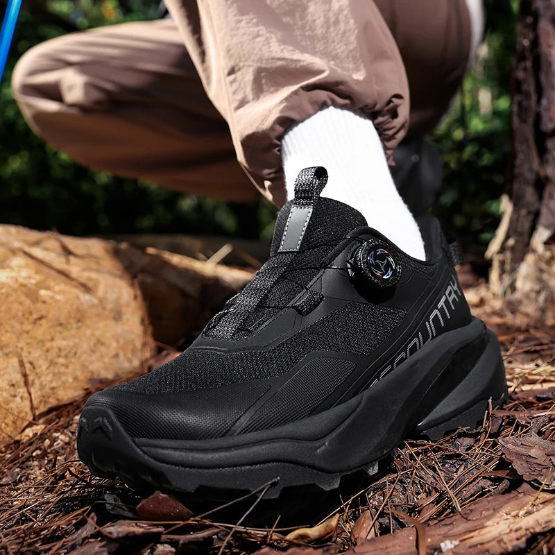 Ténis de corrida para homem em malha respirável, para exterior, montanha, todo-o-terreno e escalada, resistentes ao desgaste e confortáveis, com estilo moderno