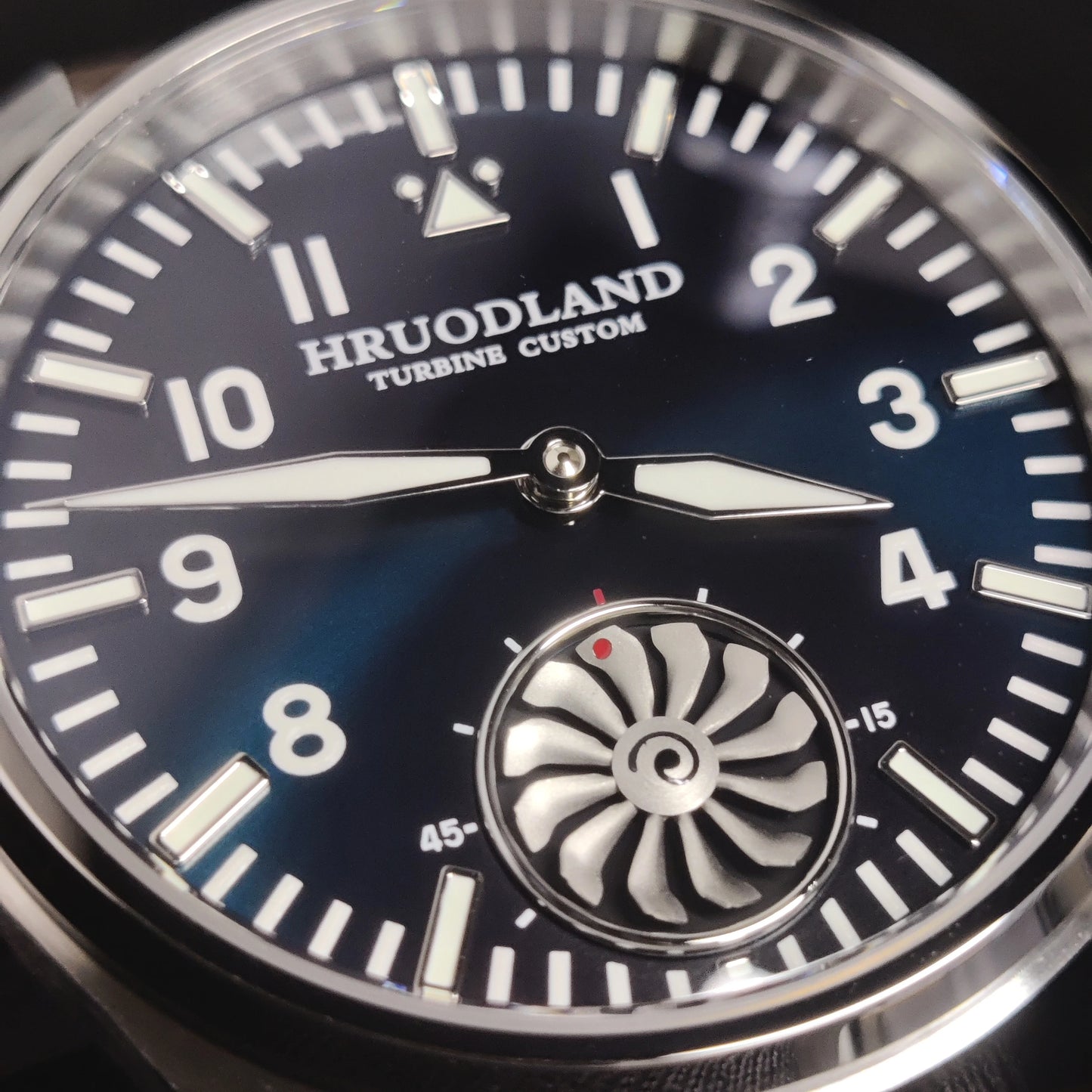 Hruodland 2025 Neue mechanische Herrenuhr Seagull ST3620 Retro-Pilot 43MM BGW-9 Leuchtend Saphirglas Turbine Reloj Hombre