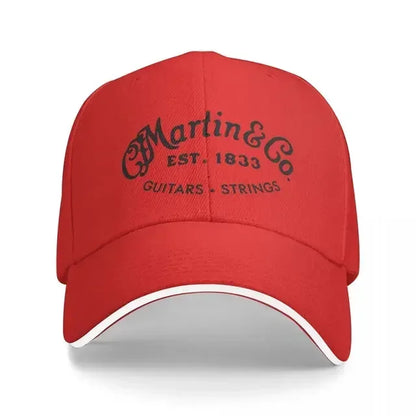 Authentic Martin Guitar Black Design Cap Baseball Cap Streetwear Winter Hats Woman Men