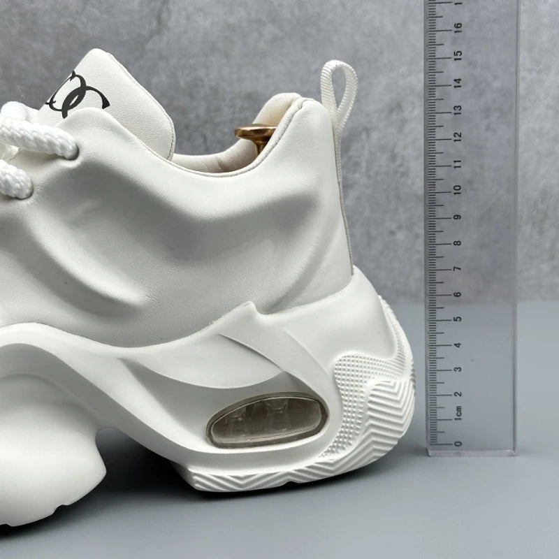 Plus Size Men's 2026 New Dad Sneakers Thick Platform Sole Fashion Versatile Casual Athletic Shoes Trendy Comfortable Daily Shoes