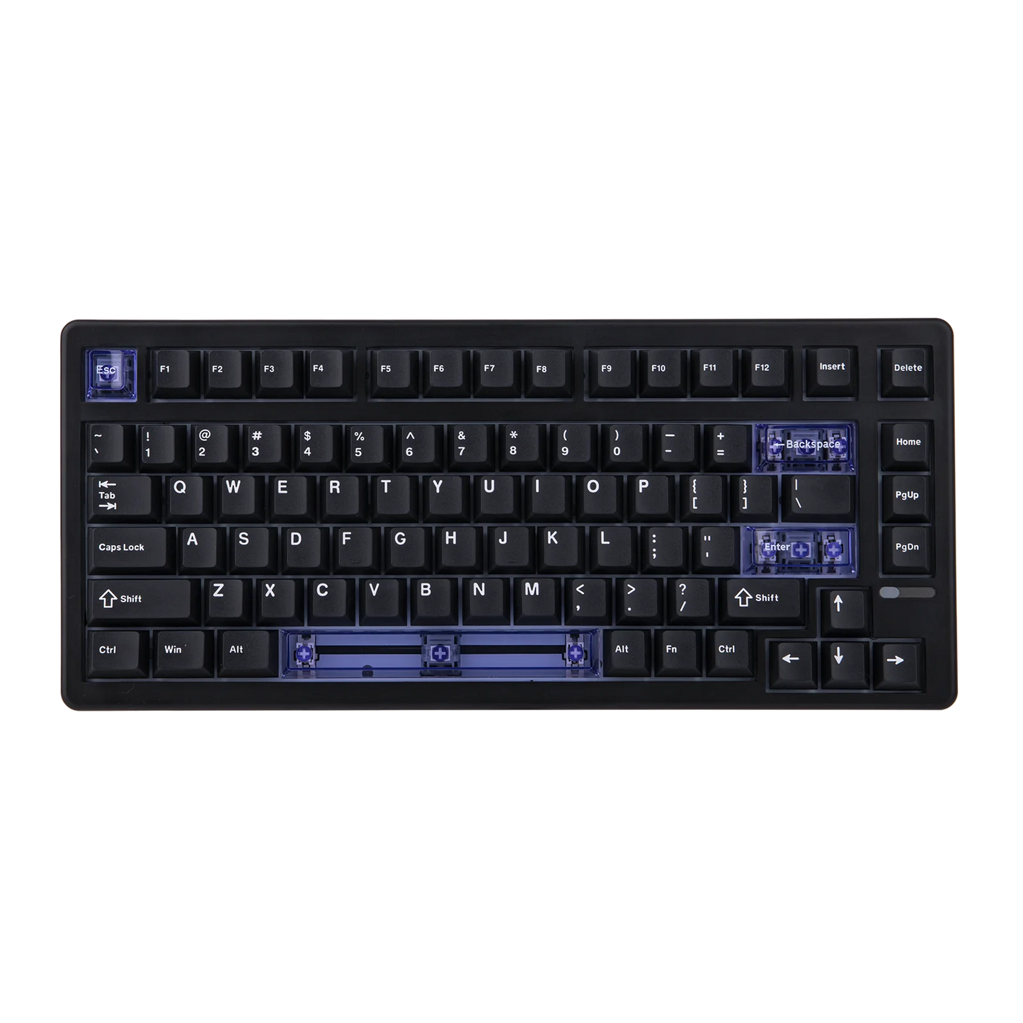 Tastiera meccanica magnetica EPOMAKER HE80 75% layout US QWERTY hot-swap Creamy Gasket cablata con effetto Hall, DKS SOCD per PC/Mac