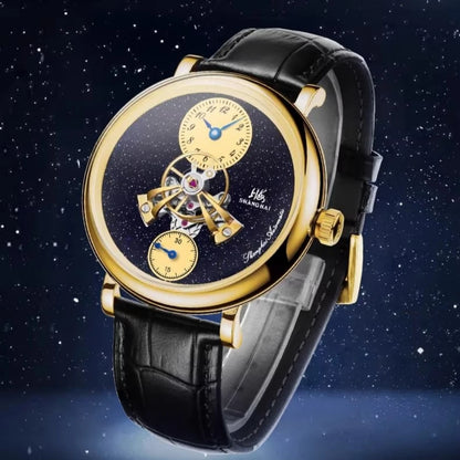 Shanghai The Bund Sky Dome Series Men's Mechanical Watch, 42mm Center Flywheel Automatic, Limited Edition Brand Watch