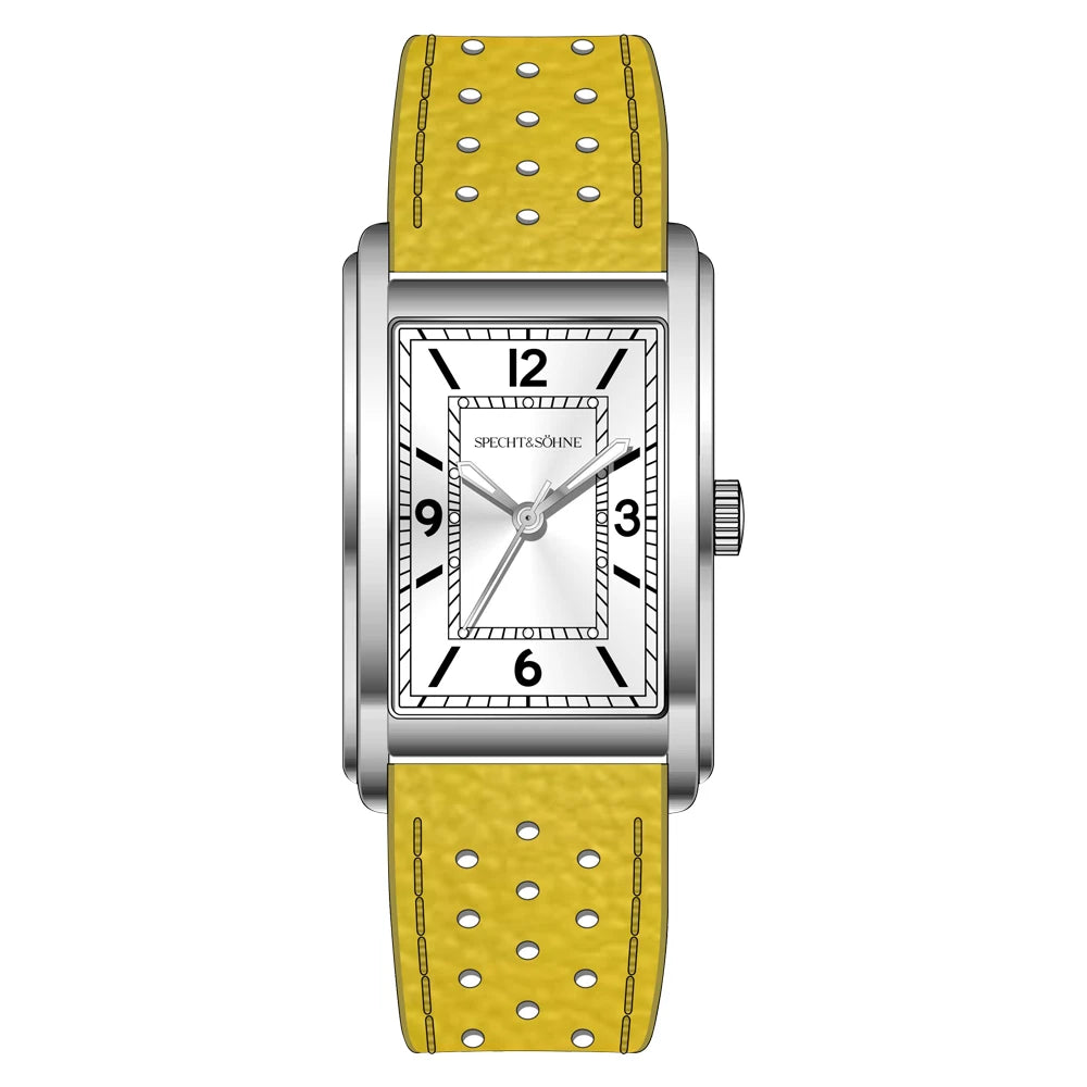 Specht & Söhne New fashion 28MM Square Watch For Men VH31 Movt Sports Watches Blue Stainless Steel Sapphire Crystal Waterproof