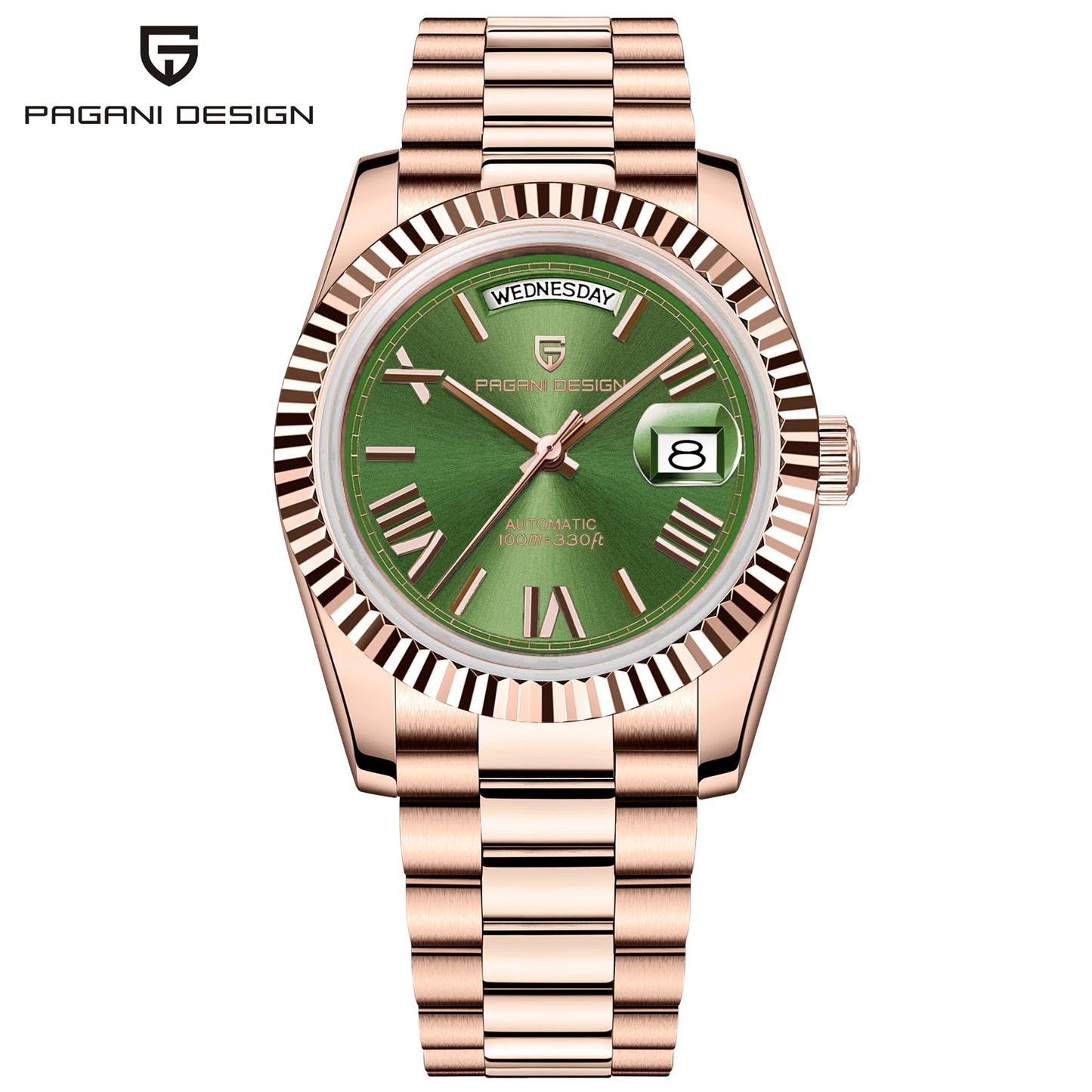PAGANI DESIGN Enamel Dial 2026 New DD36 Men's Watches Silver Gold Luxury Automatic Watch Men Waterproof Mechanical Wristwatch