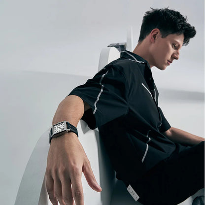 AGELOCER Original Codex Watch Men's Square Business Formal Automatic Mechanical Watch Birthday Gift for Men