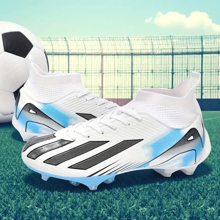 Men's New TF Football Boots Sneakers Society Turf Grass Ultralight Male Soccer Shoes Comfortable Ankle Football Shoes Futsal Fast