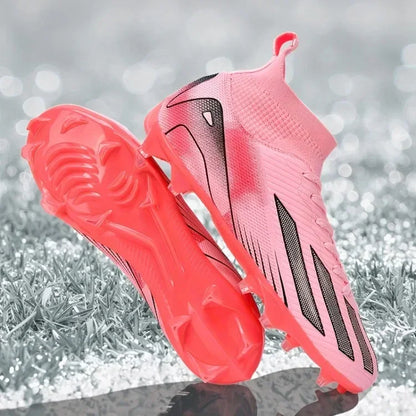 Men's New TF Football Boots Sneakers Society Turf Grass Ultralight Male Soccer Shoes Comfortable Ankle Football Shoes Futsal Fast