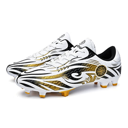 Original Soccer Cleats Men Training Shoes Outdoor Non-slip Children's Football Shoes Long Spikes Men's Futsal Shoes Size 32-45