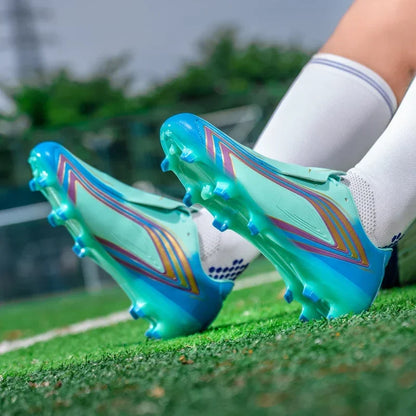Nouvelles chaussures de football pour hommes, baskets de match, chaussures de futsal antidérapantes, crampons pour terrain en herbe, chaussures de football d'intérieur, légères, de haute qualité, pour l'extérieur