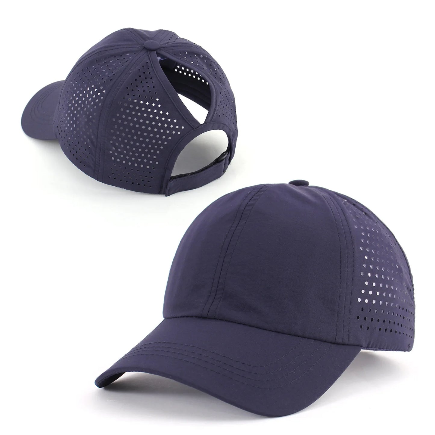 Quick Drying Tongue Hat Women Mesh Breathable Hat Men Summer UV Protection Stay Cool Stylish Adjustable Ponytail Hat