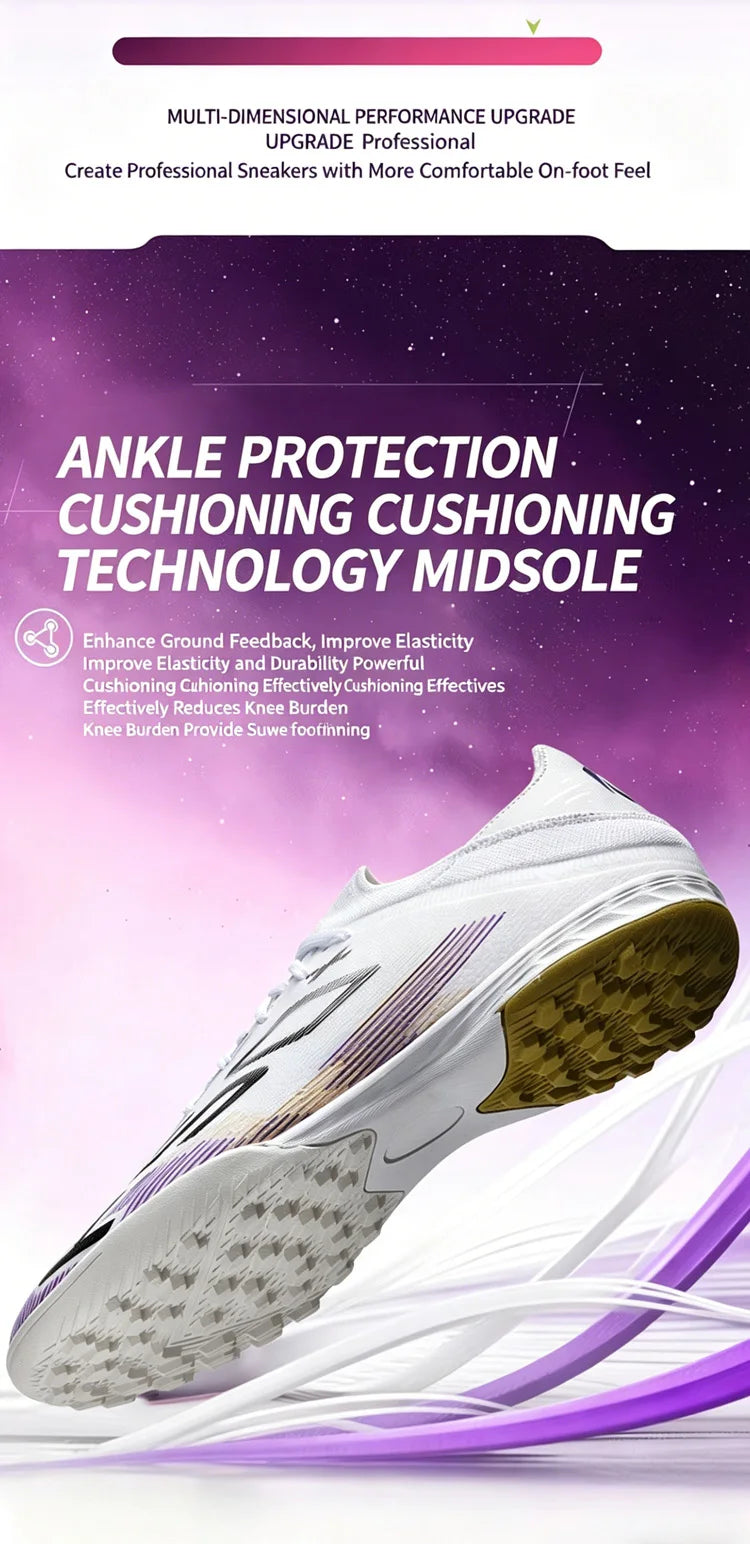 Ultralight Outdoor Sport Men's Soccer Shoes Training Football Sneakers for Youth Turf Soccer Cleats Cleats Non-Slip