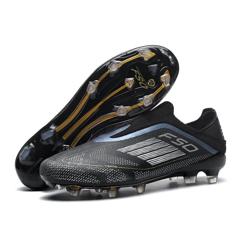 New Men's Football Boots Comfortable Soccer Shoes Match Training Boys Non-Slip Long Spikes Breathable Adult Cleats Outdoor Sport