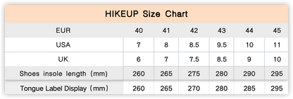 HIKEUP High-Quality Leather Hiking Shoes, Durable Outdoor Sport Men Trekking Leather Shoes, Lace-Up Climbing Hunting Sneakers