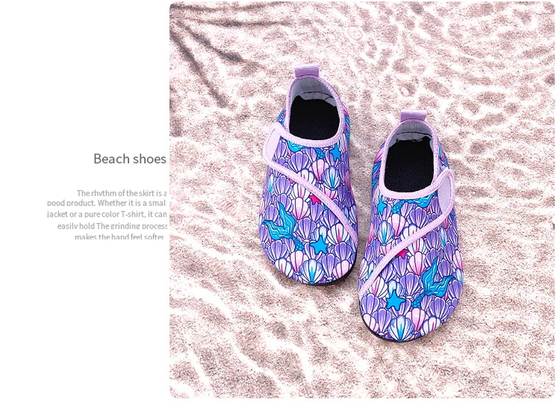 Boys Girls Soft Foldable Water Shoes Kids Beach Summer Outdoor Wading Shoes Swimming Surf Sea Slippers Quick-Dry Aqua Shoes