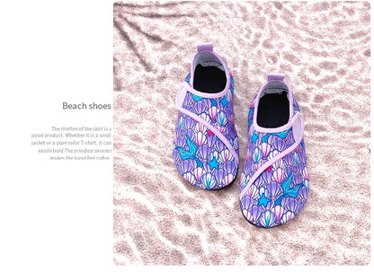 Boys Girls Soft Foldable Water Shoes Kids Beach Summer Outdoor Wading Shoes Swimming Surf Sea Slippers Quick-Dry Aqua Shoes