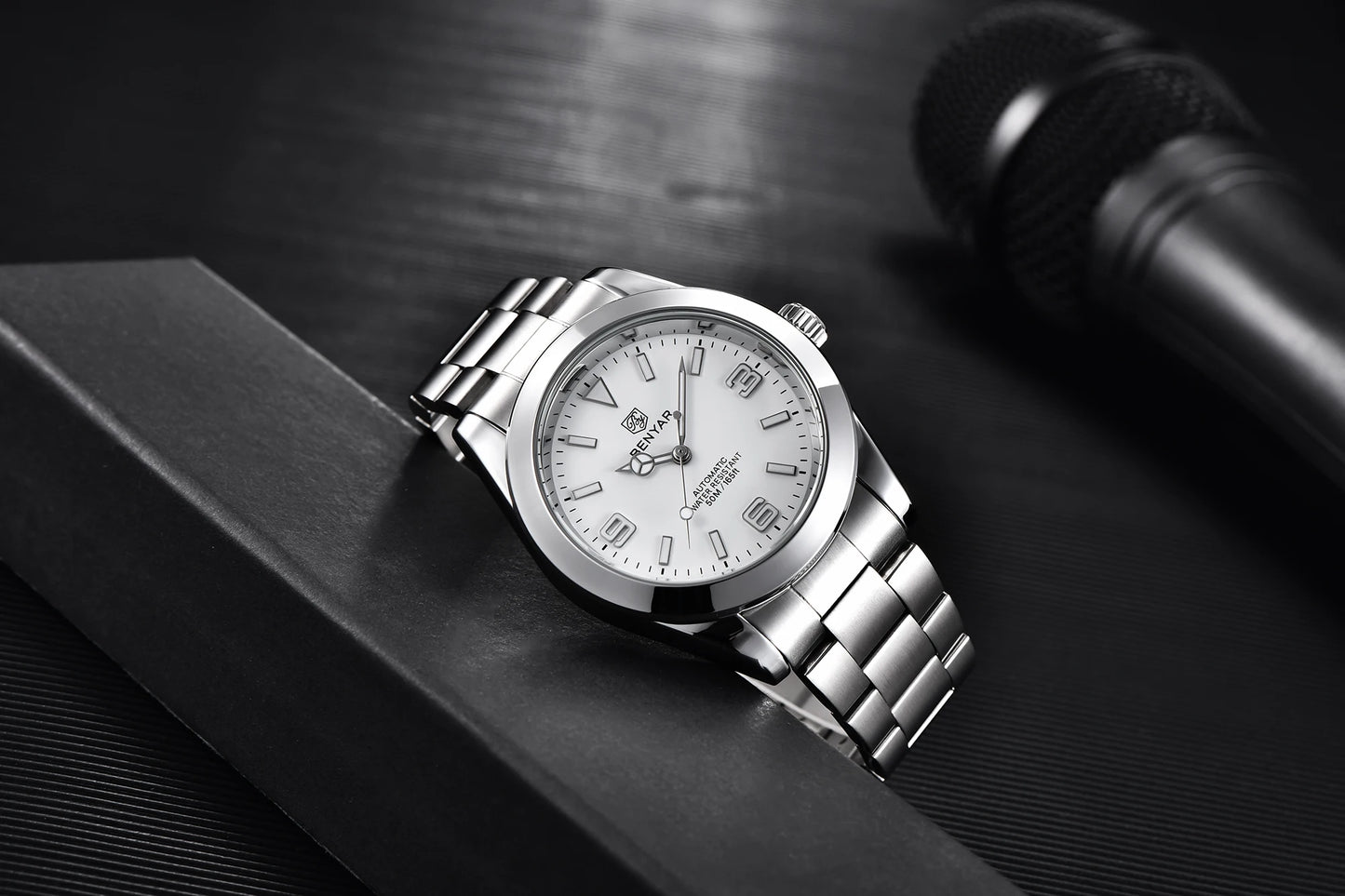 BENYAR 2025 Nuevo reloj mecánico automático para hombre, estilo business deportivo de lujo, relojes para hombre, resistente al agua 50M, Relogios Masculino